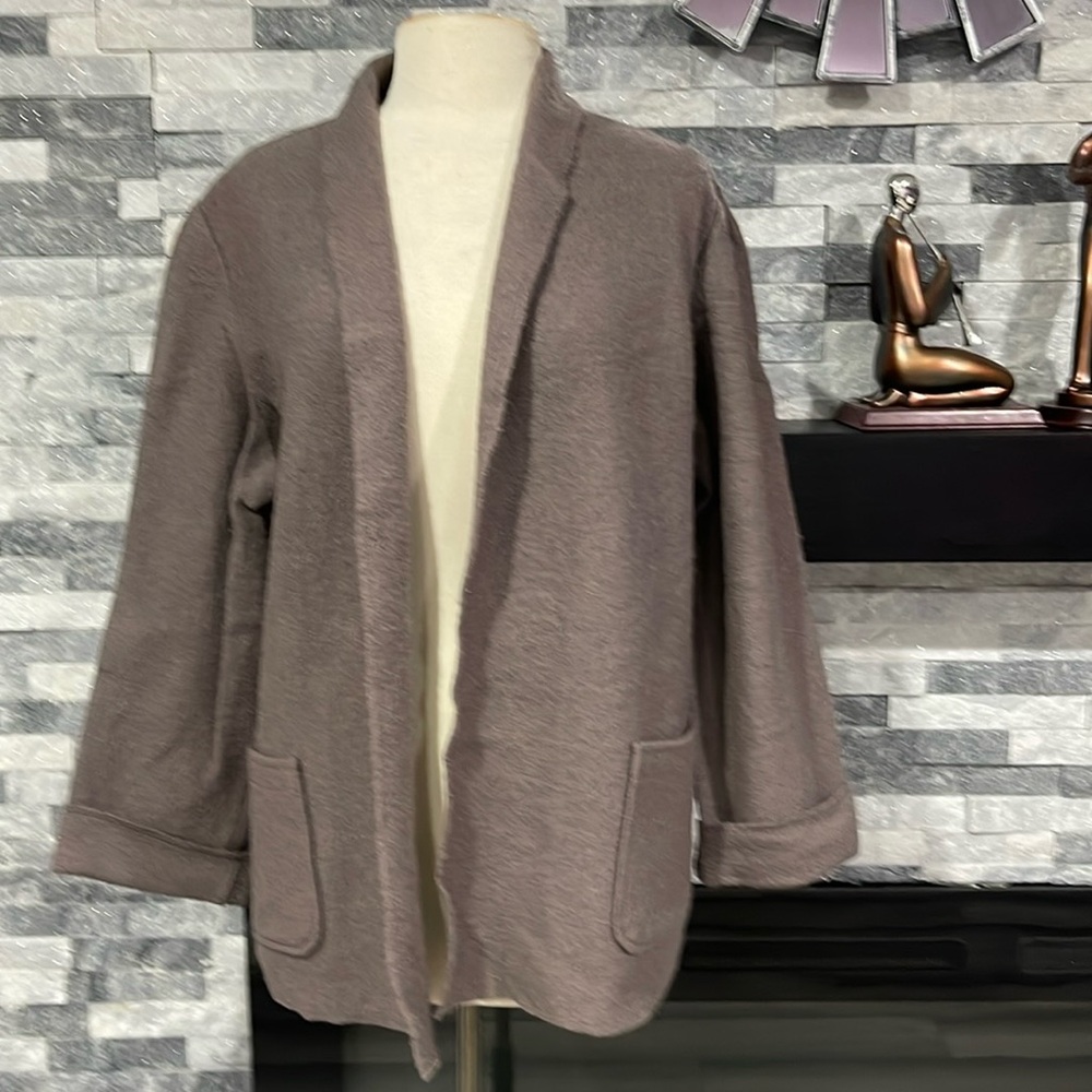 Chico’s Open Wool Blazer  Women’s Size 2